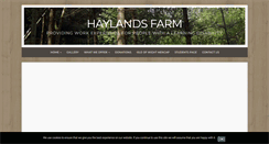 Desktop Screenshot of haylandsfarm.co.uk